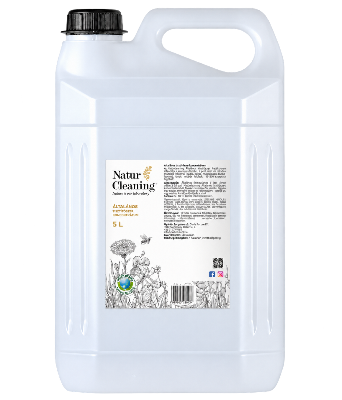 Naturcleaning Általános tisztítószer koncentrátum 5 liter