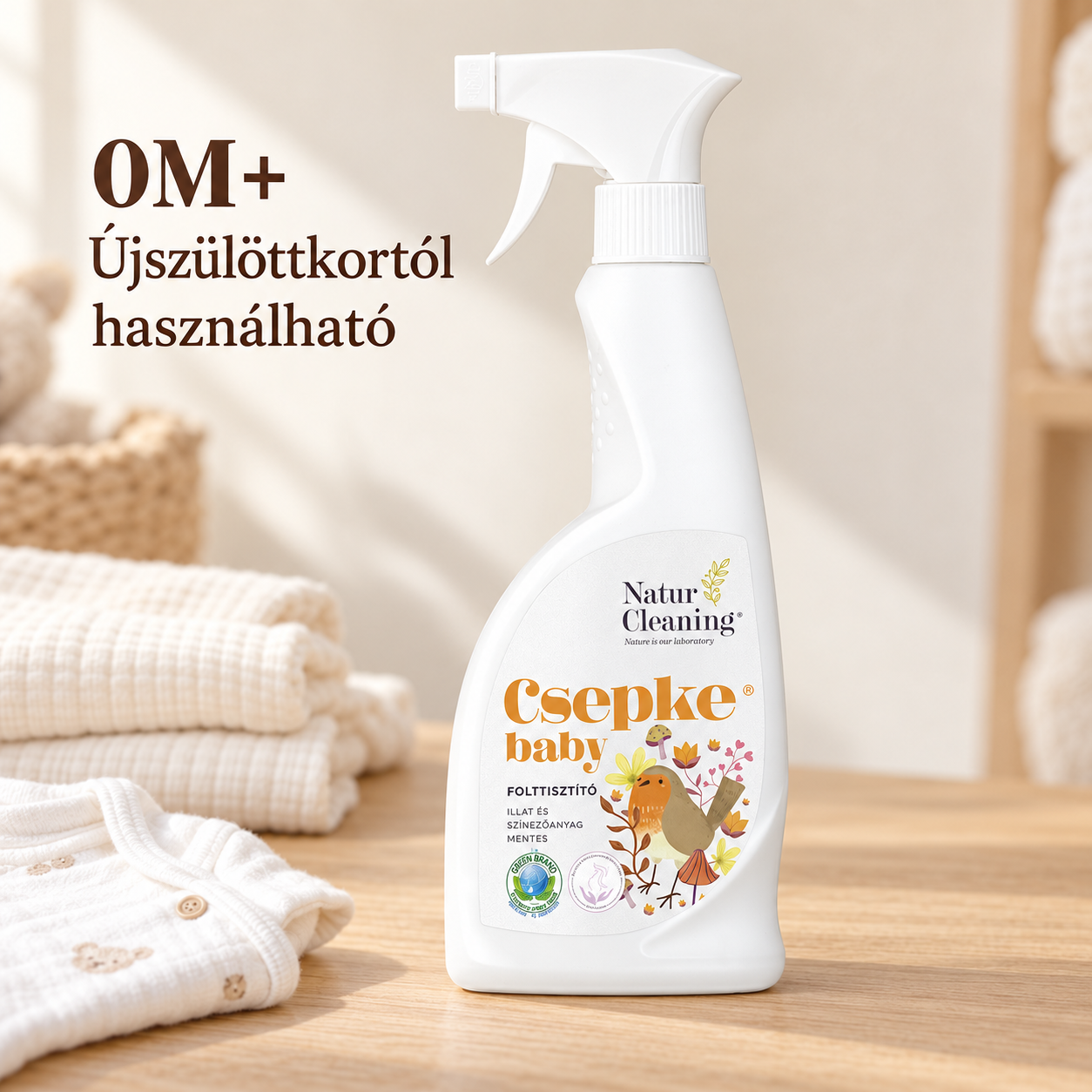 Csepke Baby allergénmentes folttisztító 500 ml