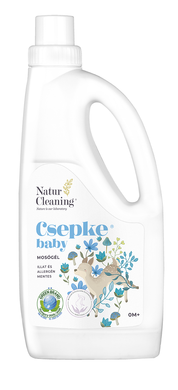 Csepke Baby allergénmentes mosógél 0m+ 1 liter