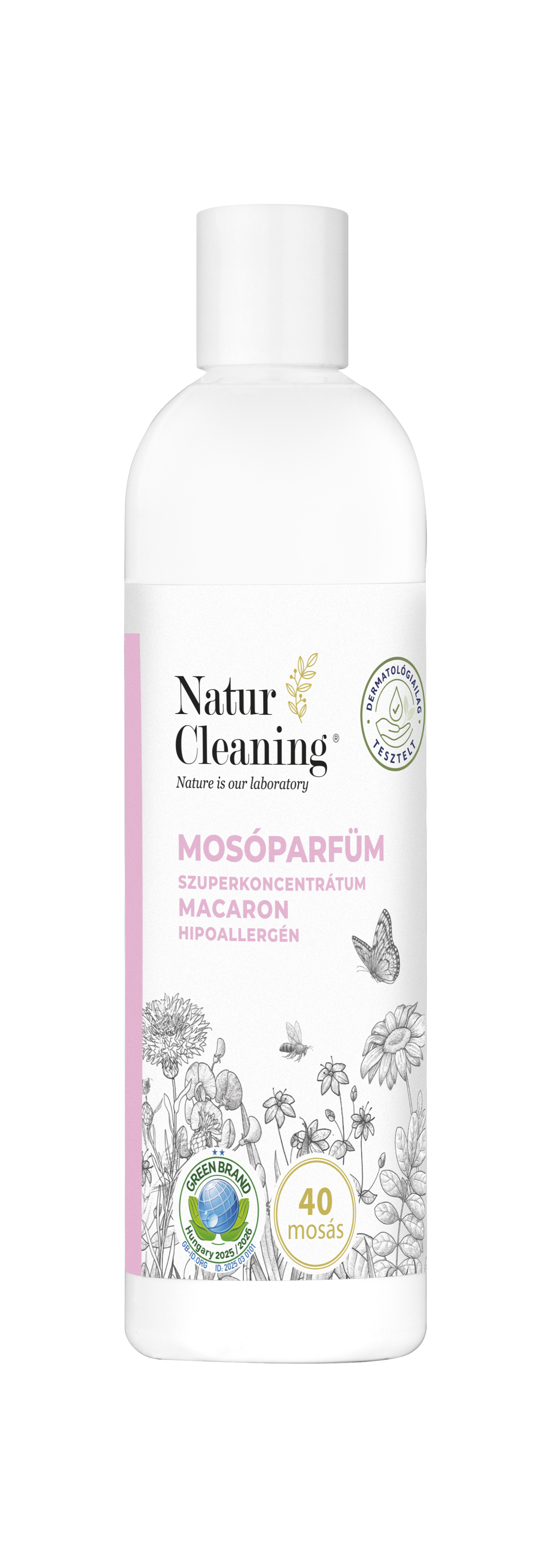 Naturcleaning Macaron Hipoallergén Mosóparfüm Szuperkoncentrátum 200 ml