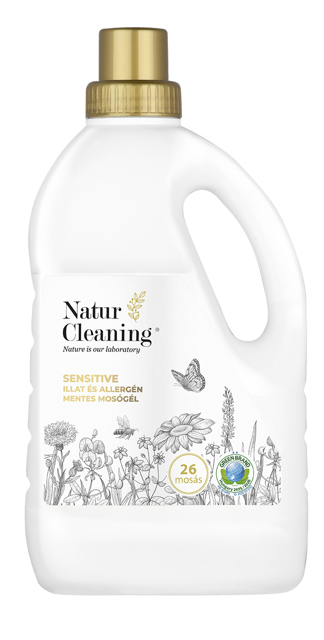 Naturcleaning Sensitive Illat,- és allergénmentes mosógél 1,5 liter