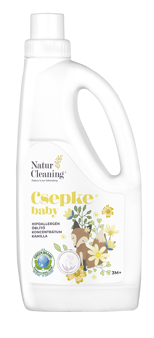 Csepke baby hipoallergén öblítő kamilla illattal 3m+ 1 liter