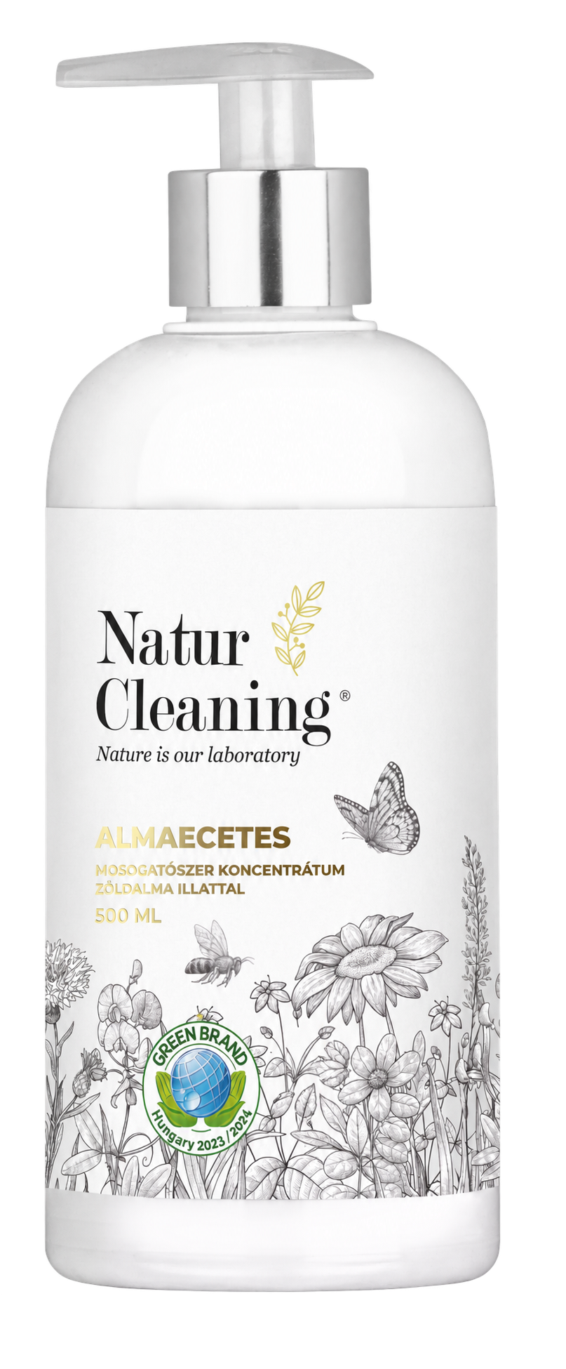 Naturcleaning Mosogatószer Almaecetes zöldalma illattal 500 ml