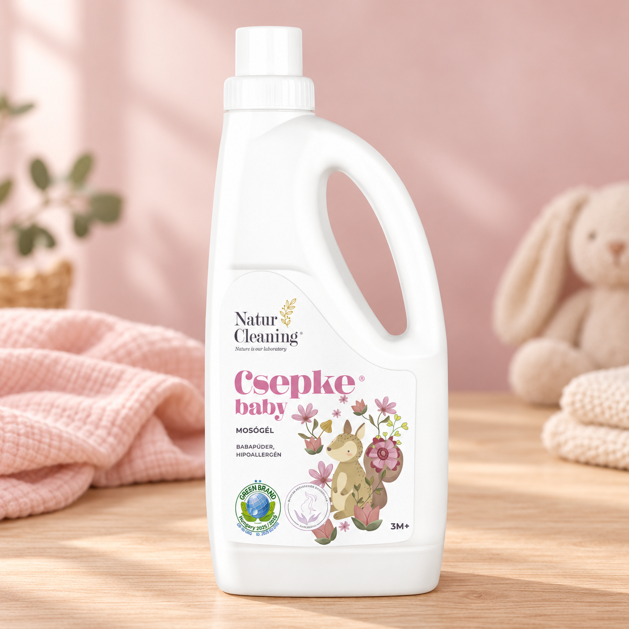 Csepke baby hipoallergén mosógél babapúder 1 liter