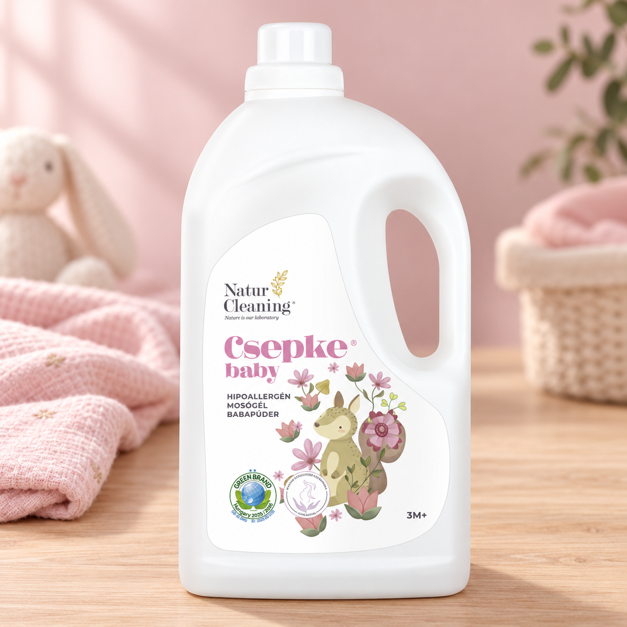 Csepke baby hipoallergén mosógél babapúder 4 liter