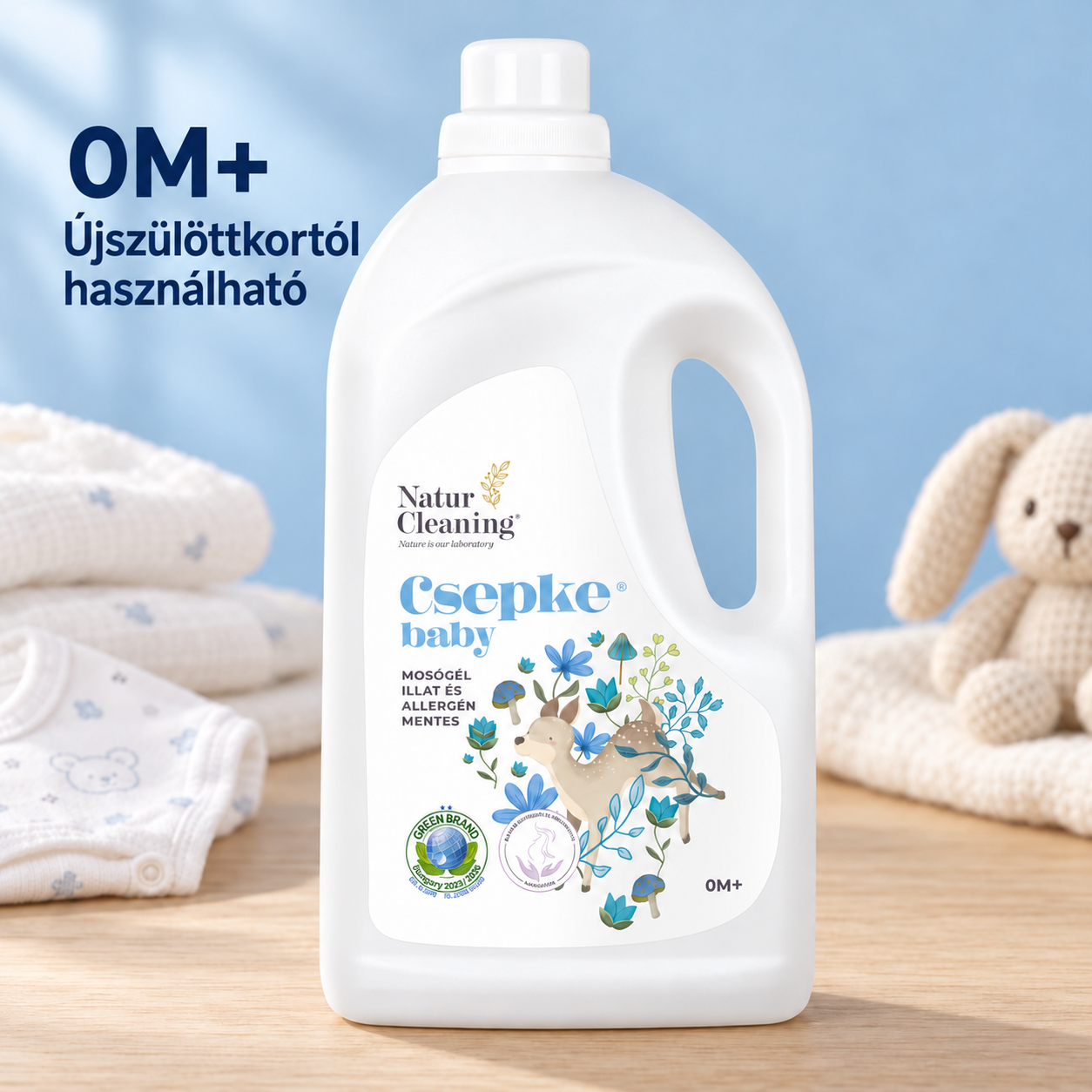 Csepke Baby allergénmentes mosógél 0m+ 4 liter