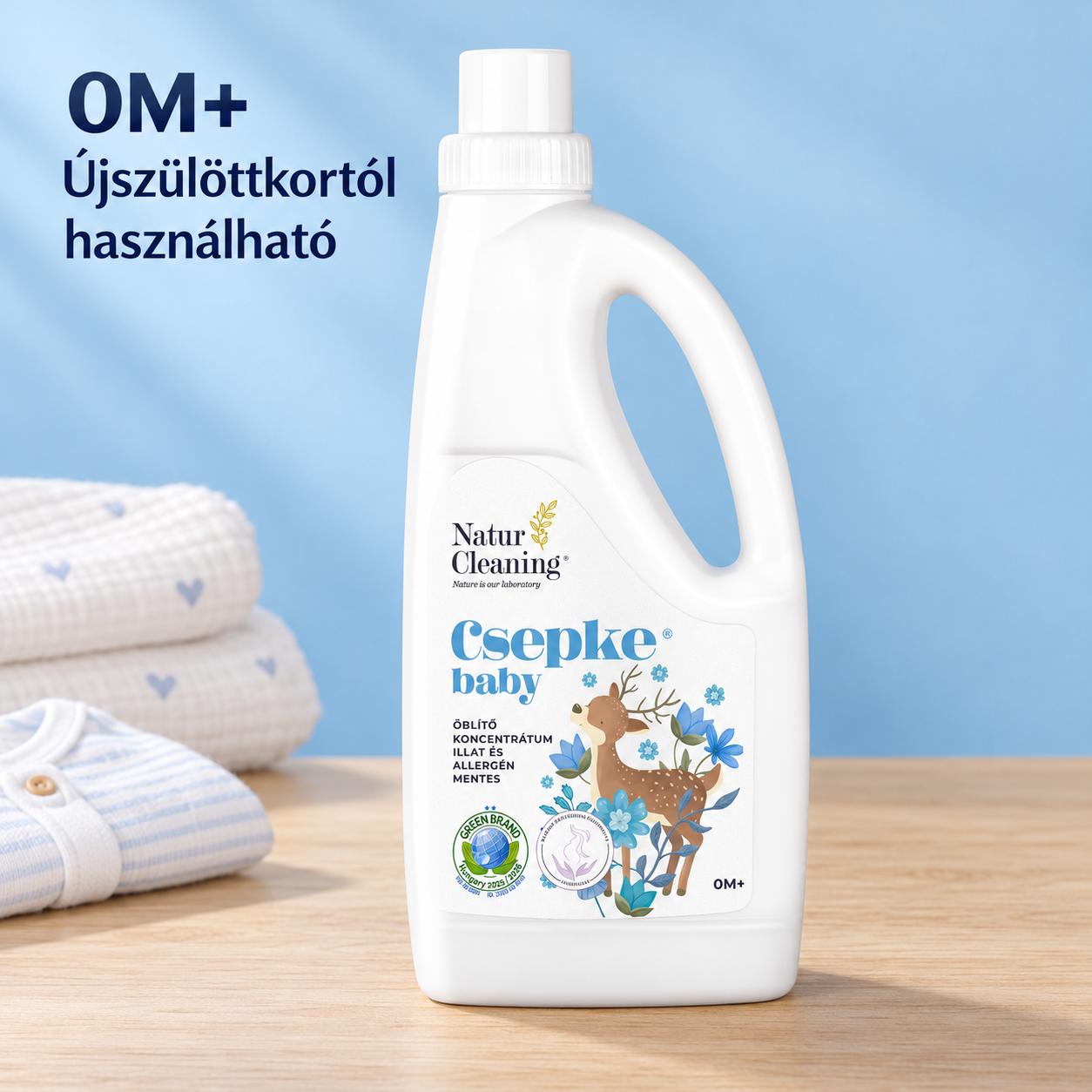 Csepke Baby allergénmentes öblítő 0m+ 1 liter