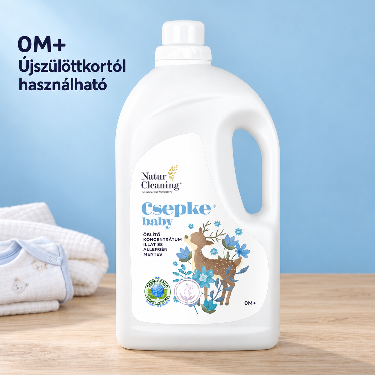 Csepke Baby allergénmentes öblítő 0m+ 4 liter