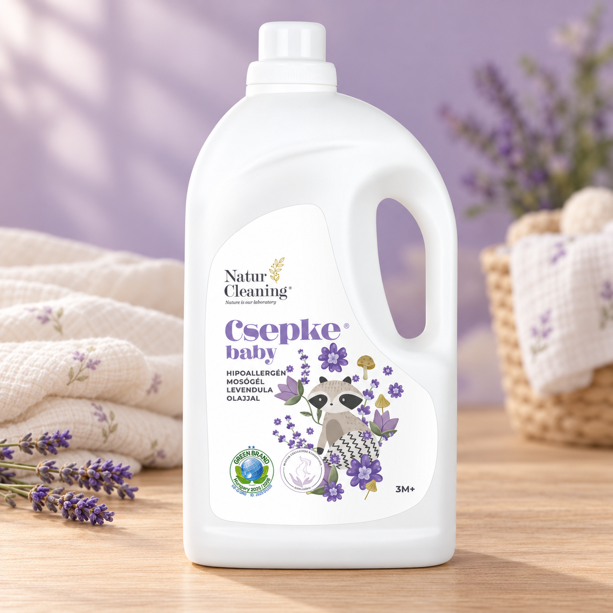 Csepke Baby mosógél levendula olajjal 3m+ 4 liter