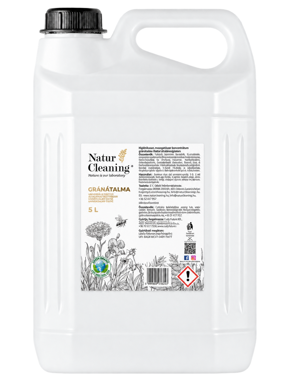 Naturcleaning Mosogatószer Gránátalma 5 liter