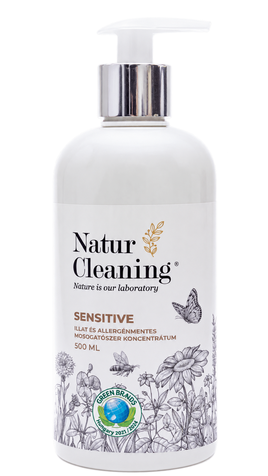 Naturcleaning Mosogatószer Sensitive illat és allergénmentes 500 ml