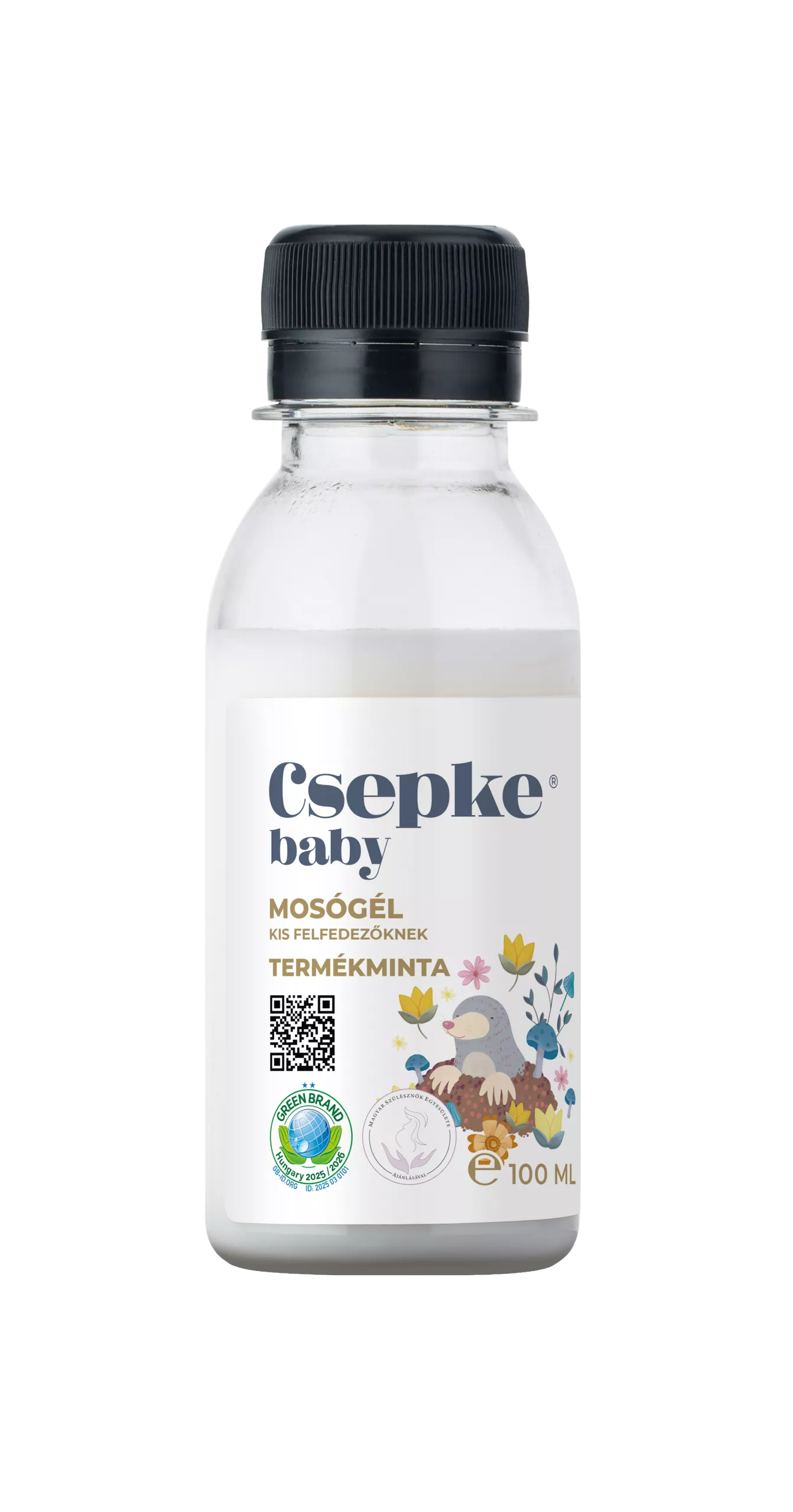 Csepke Baby Mosógél Termékminta Kis Felfedezőknek 3m+ 100 ml