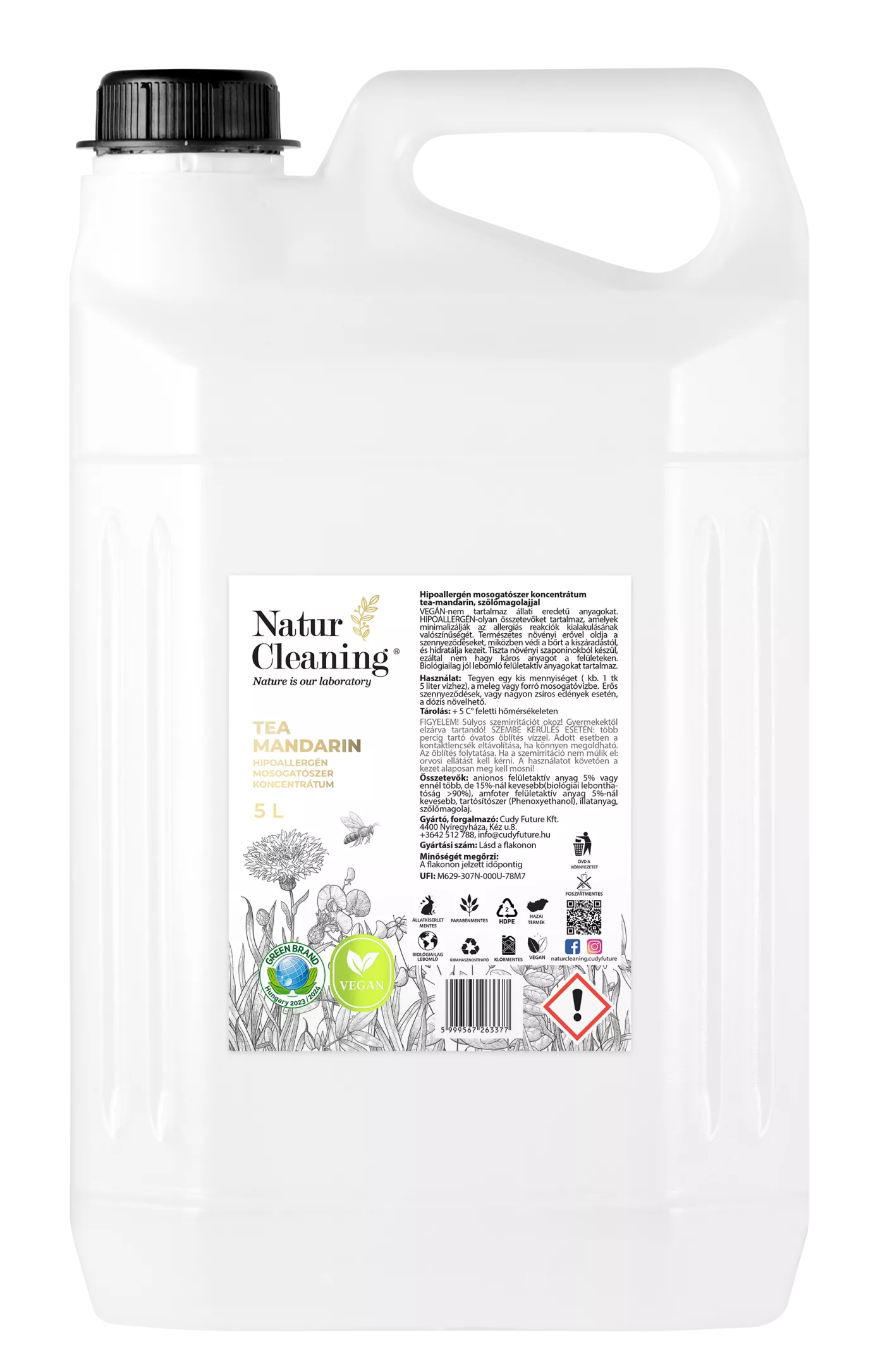 Naturcleaning Mosogatószer Tea-mandarin 5 liter
