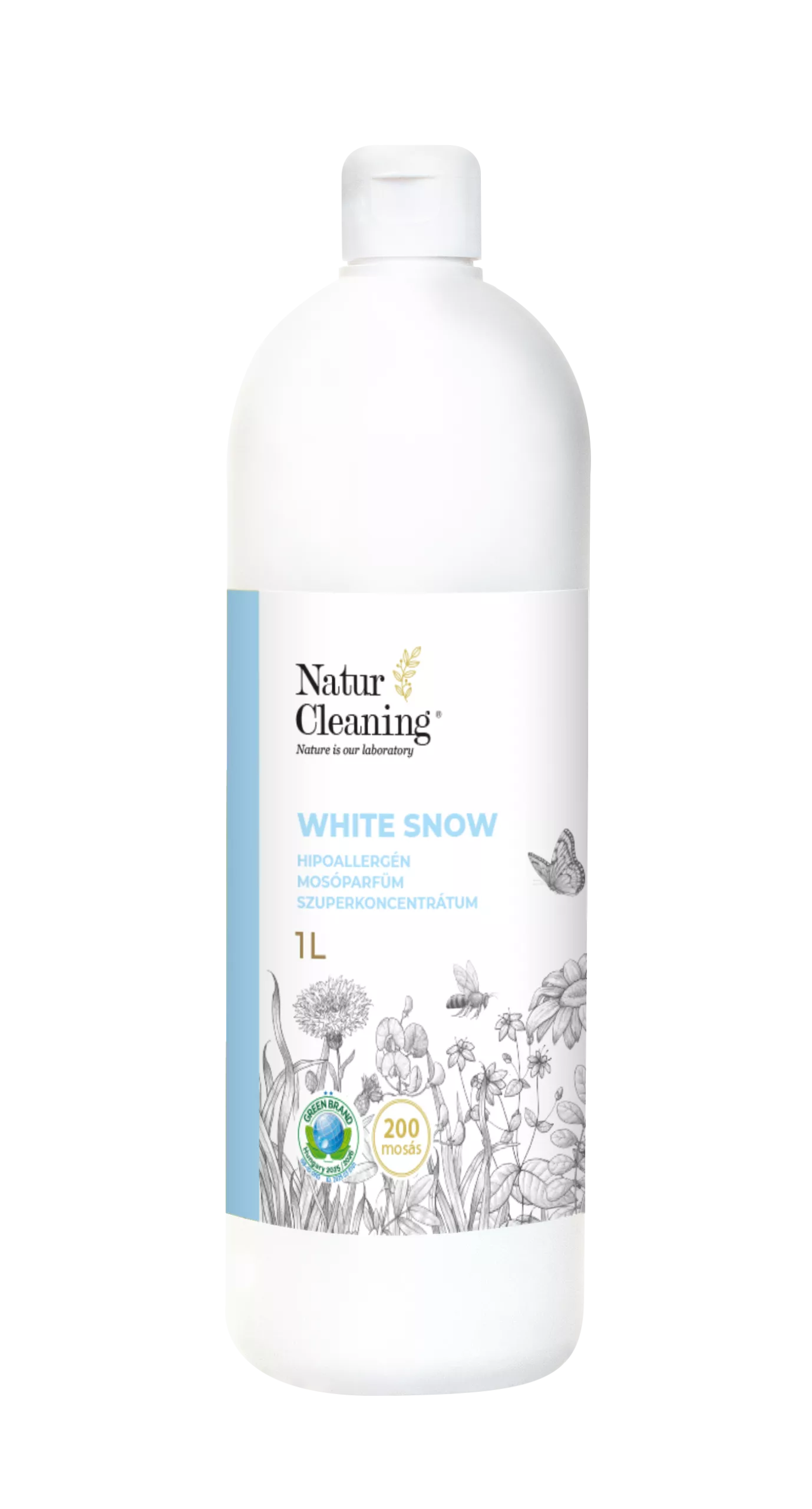 Naturcleaning White Snow Hipoallergén Mosóparfüm Szuperkoncentrátum 1 liter
