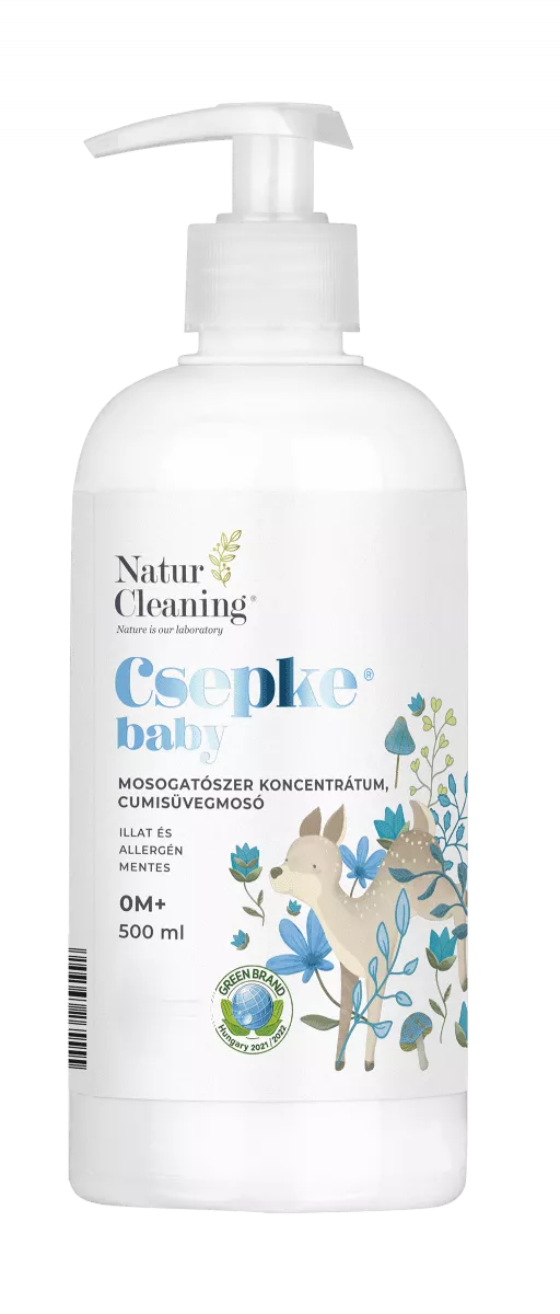 Csepke Baby mosogatószer koncentrátum, cumisüveg mosó 0m+ 500 ml
