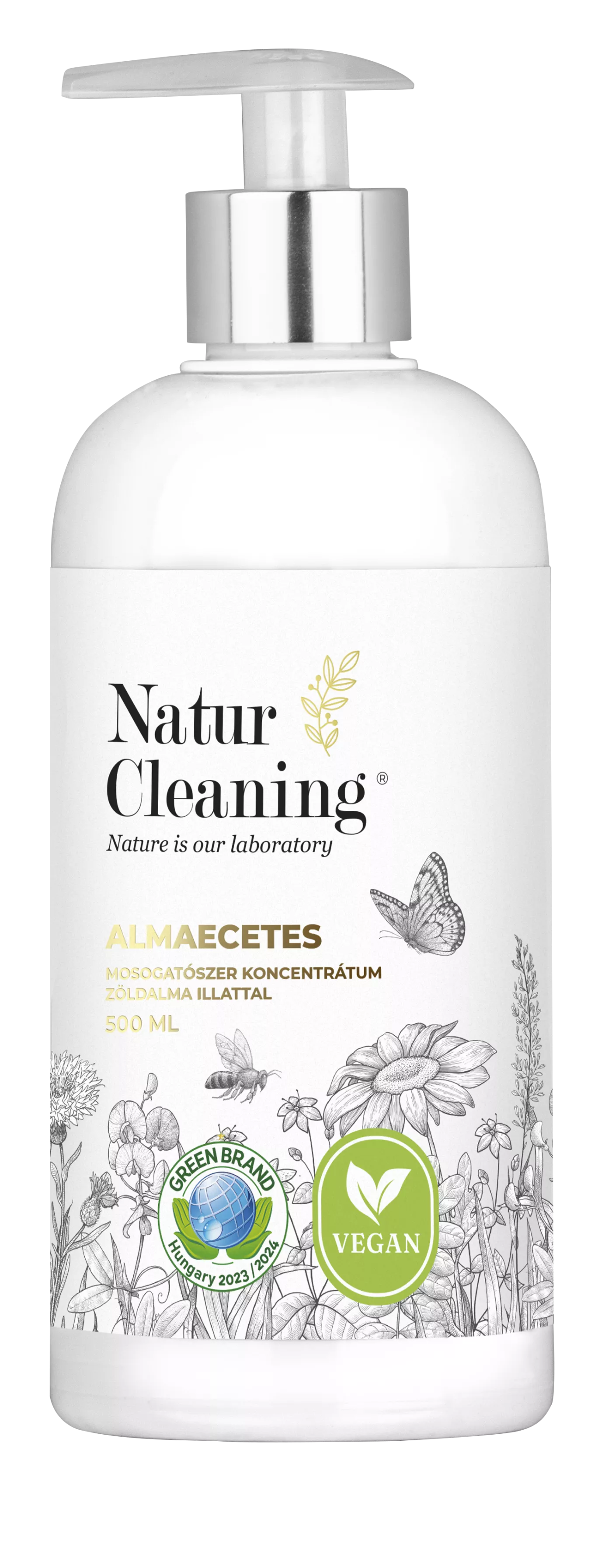 Naturcleaning Mosogatószer Almaecetes zöldalma illattal 500 ml