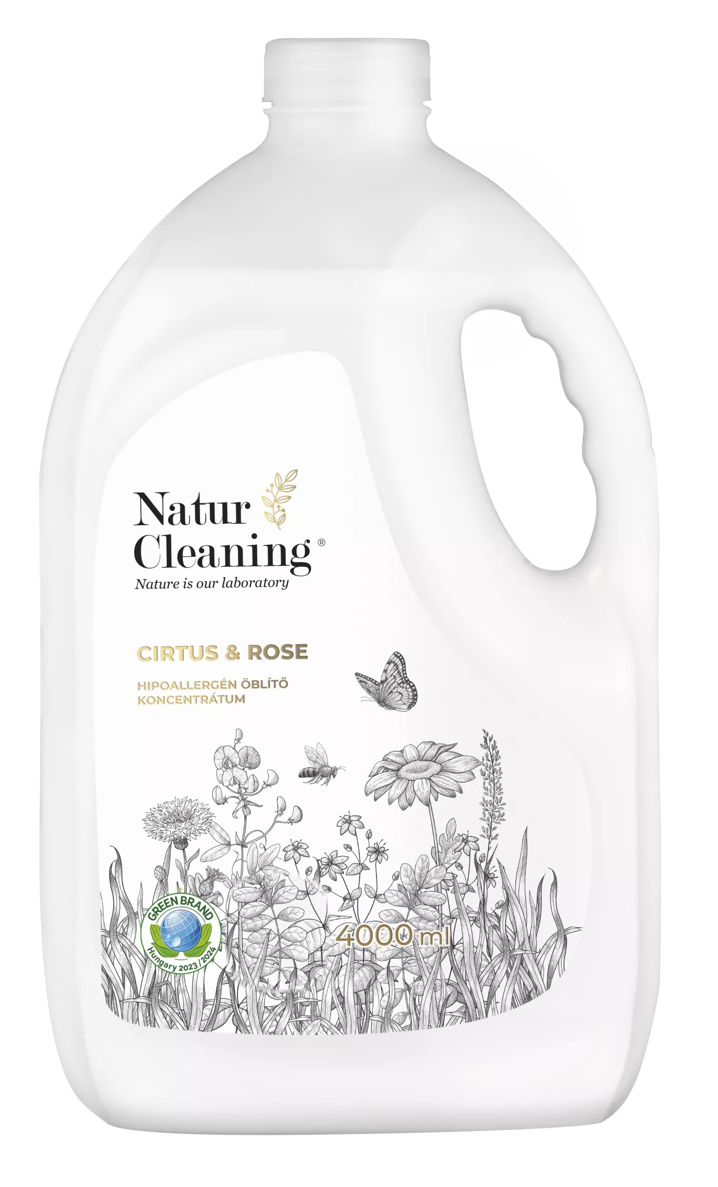 Naturcleaning Öblítő koncentrátum Citrus & Rose 4 liter