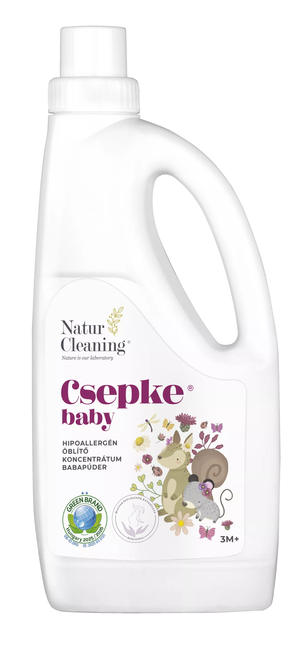 Csepke baby hipoallergén öblítő babapúder 3m+ 1 liter