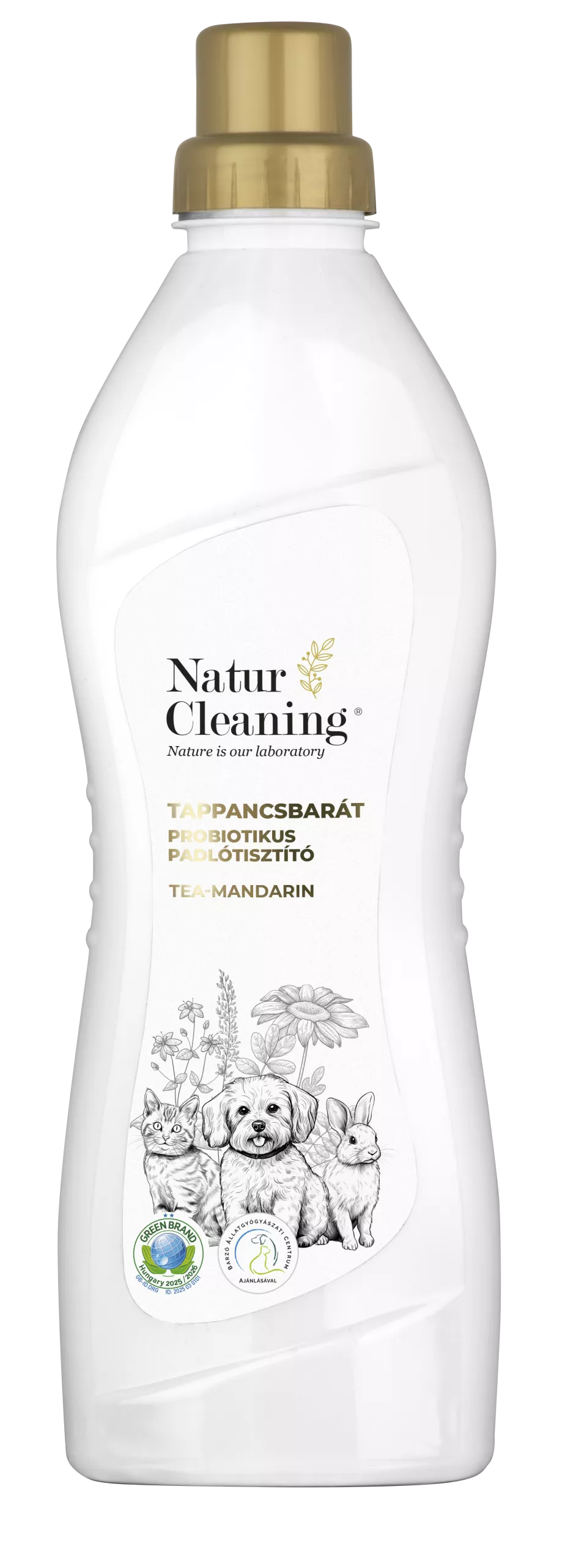 Naturcleaning Tappancsbarát Probiotikus Padlótisztító Tea Mandarin 1L