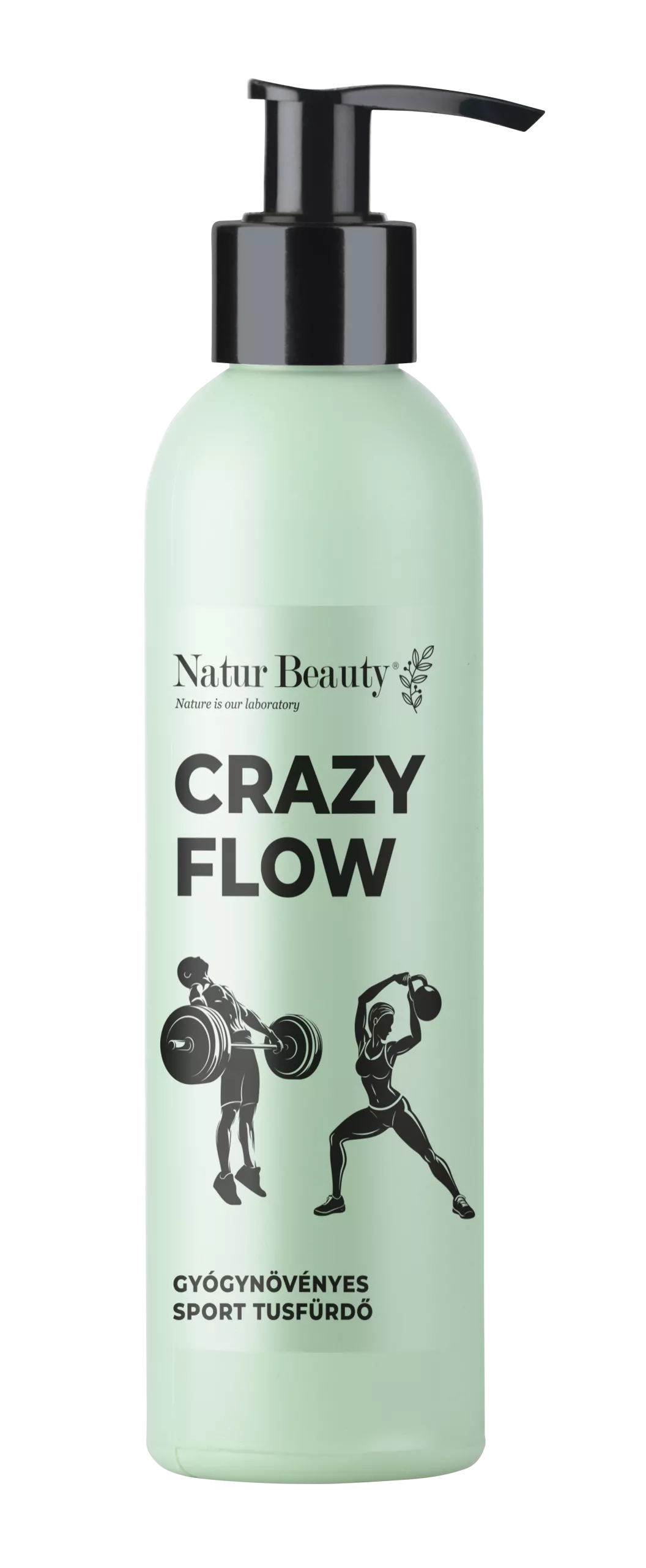 Natur Beauty CRAZY FLOW – gyógynövényes sport tusfürdő 200 ml