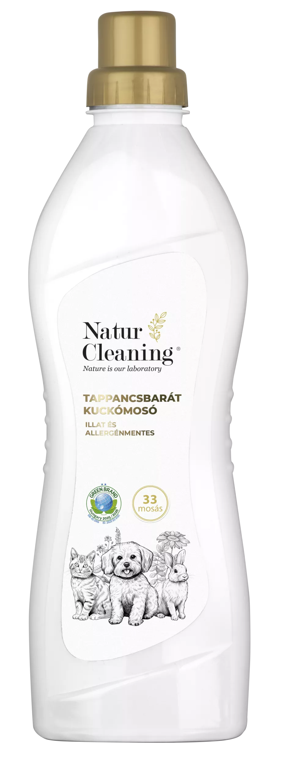 Naturcleaning Tappancsbarát  Kuckómosó Illat és Allergénmentes 1 liter