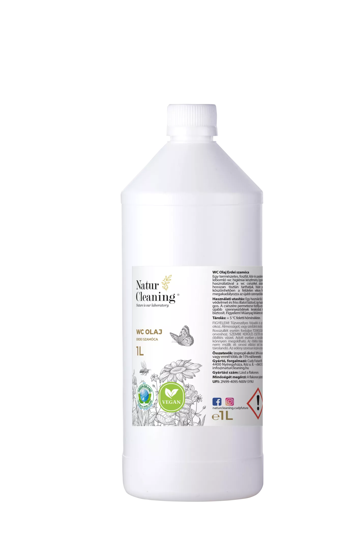Naturcleaning WC olaj Erdei szamóca 1 liter