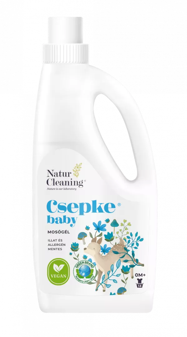 Csepke Baby allergénmentes mosógél 0m+ 1 liter