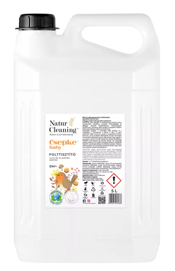 Csepke Baby allergénmentes folttisztító 5 liter