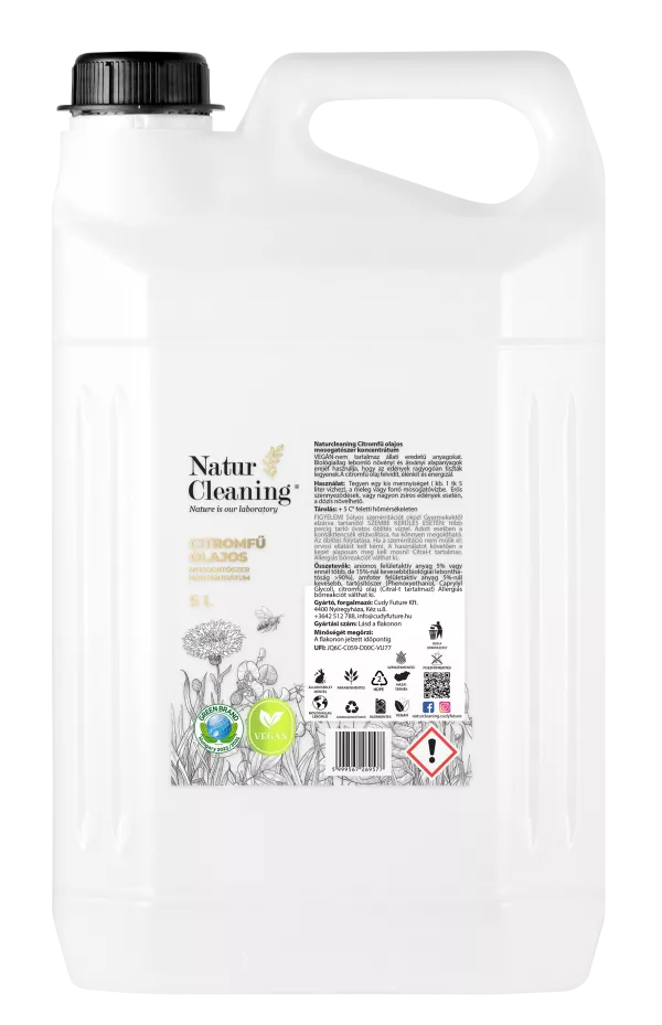 Naturcleaning Mosogatószer Citromfű olajos 5 liter