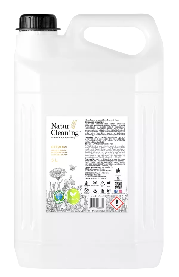 Naturcleaning Mosogatószer Citrom 5 liter