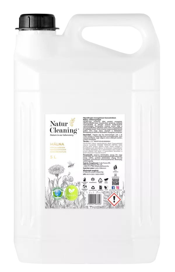 Naturcleaning Mosogatószer Málna 5 liter