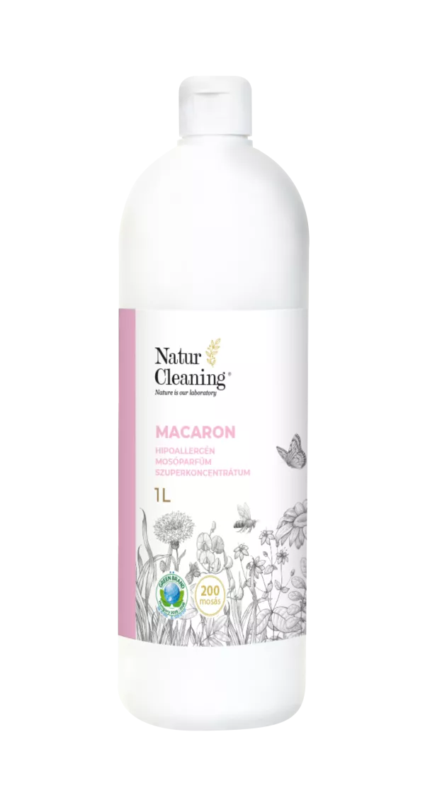 Naturcleaning Macaron Hipoallergén Mosóparfüm Szuperkoncentrátum 1 liter