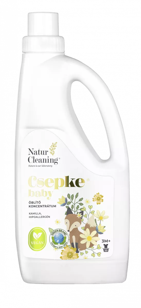 Csepke baby hipoallergén öblítő kamilla illattal 3m+ 1 liter