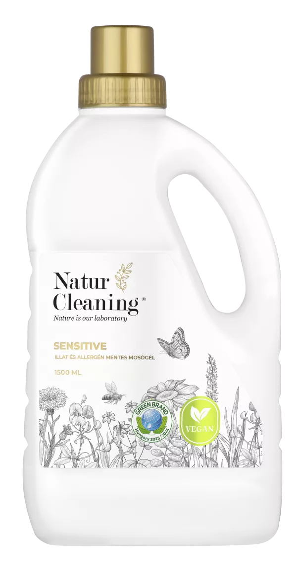 Naturcleaning Sensitive Illat,- és allergénmentes mosógél 1,5 liter