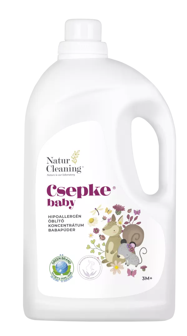 Csepke baby hipoallergén öblítő babapúder 3m+ 4 liter