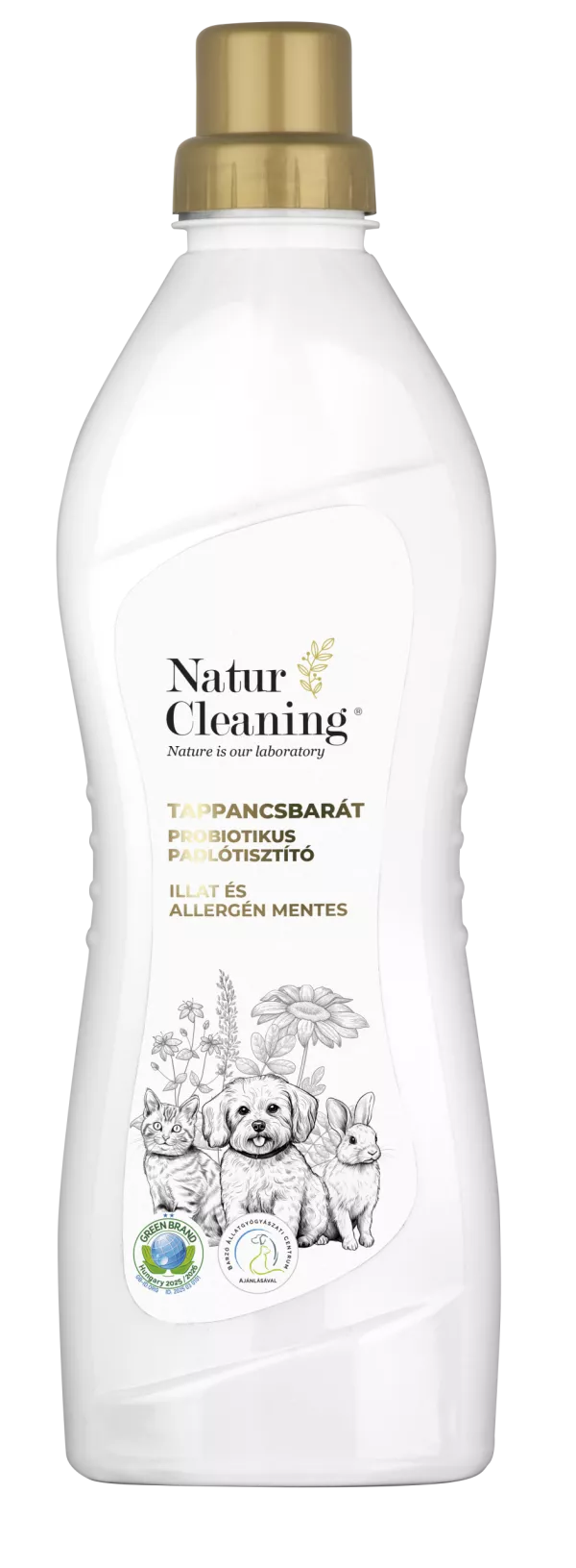 Naturcleaning Tappancsbarát Probiotikus Padlótisztító Illat és Allergén Mentes 1L