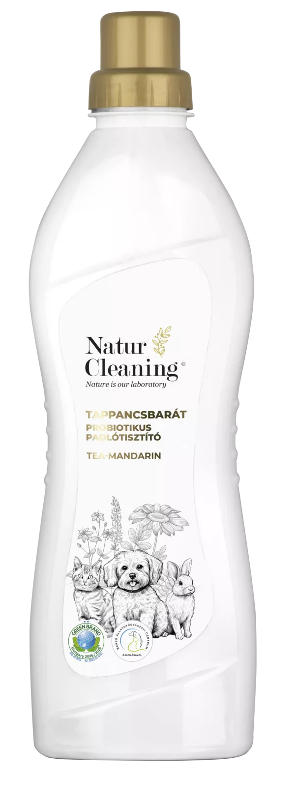 Naturcleaning Tappancsbarát Probiotikus Padlótisztító Tea Mandarin 1L