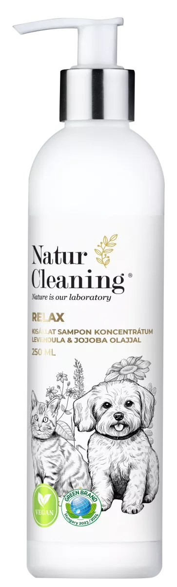 Naturcleaning Relax Kisállat sampon koncentrátum levendula &amp; jojoba olajjal 250 ml