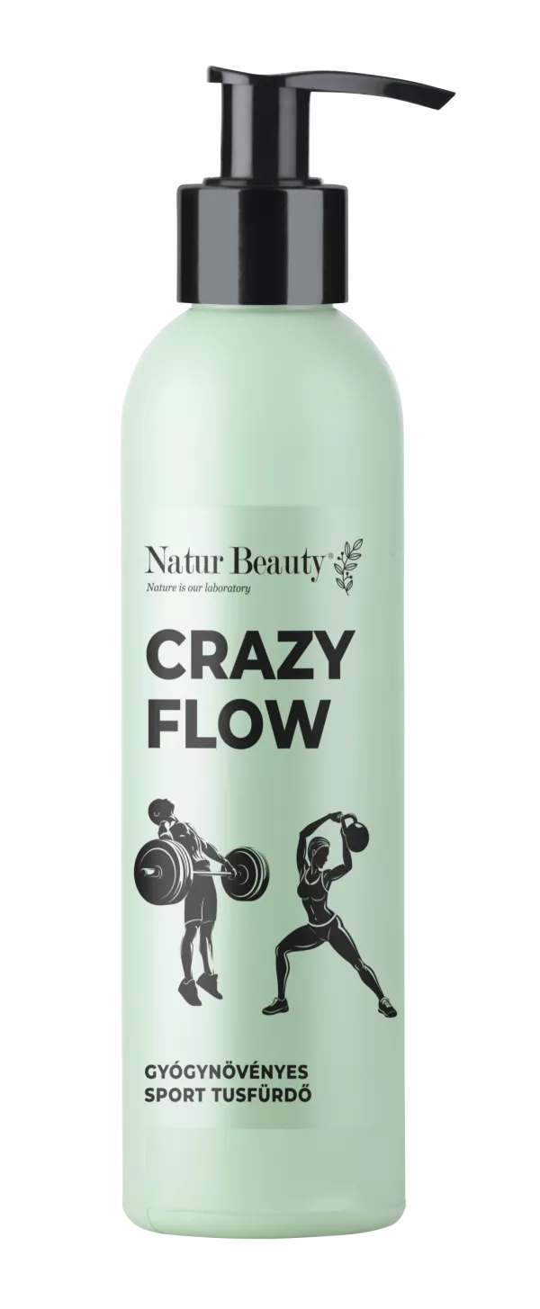 Natur Beauty CRAZY FLOW – gyógynövényes sport tusfürdő 200 ml