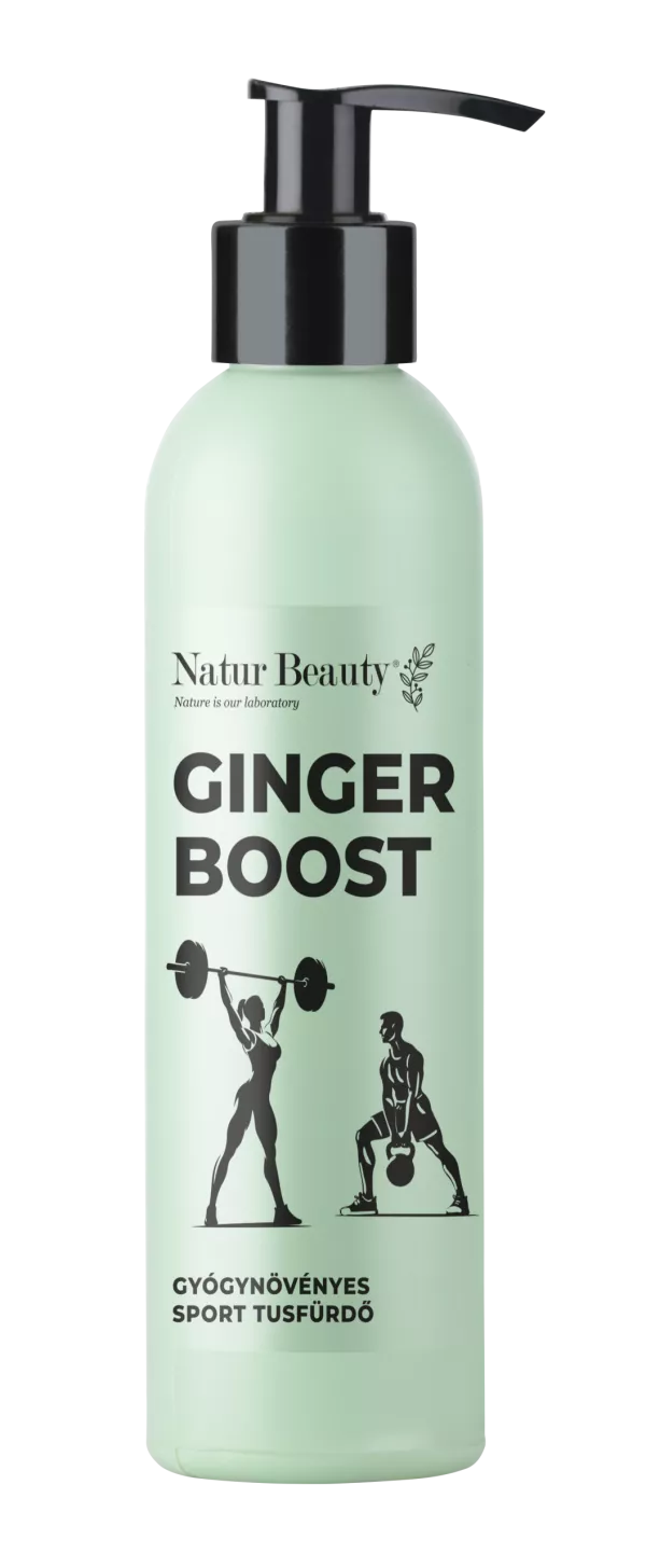 Natur Beauty GINGER Boost gyógynövényes sport tusfürdő  200 ml