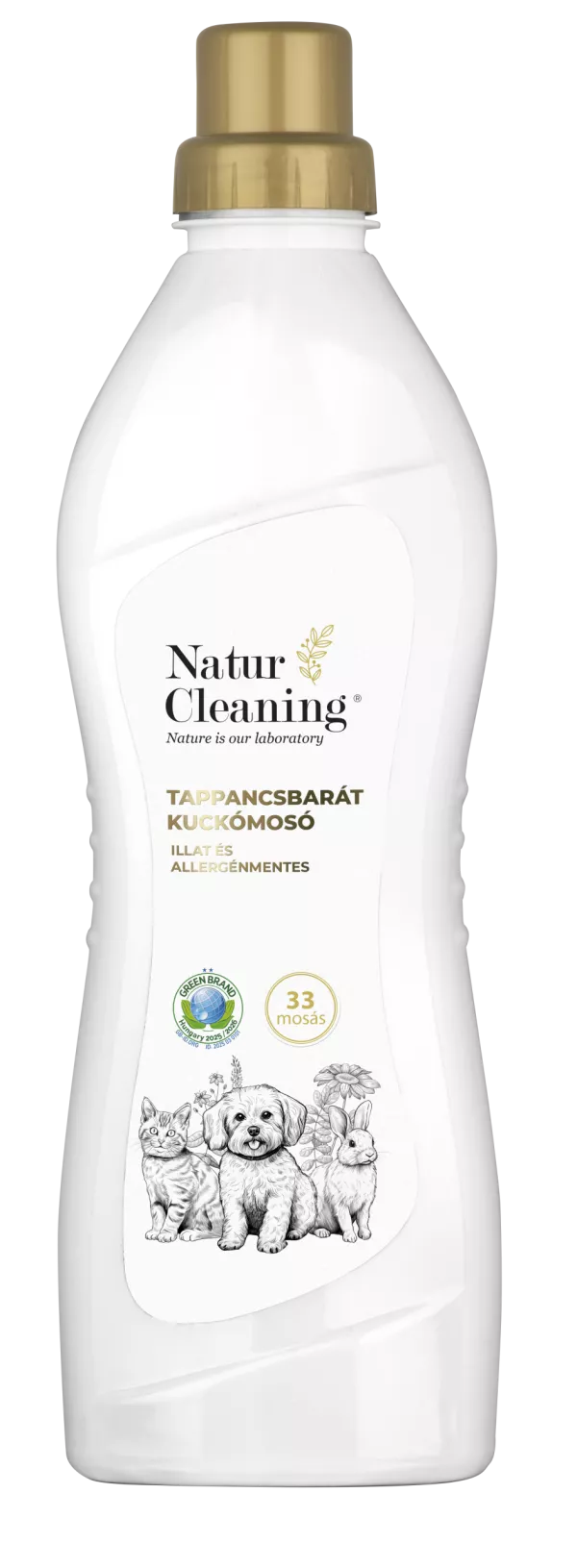 Naturcleaning Tappancsbarát  Kuckómosó Illat és Allergénmentes 1 liter