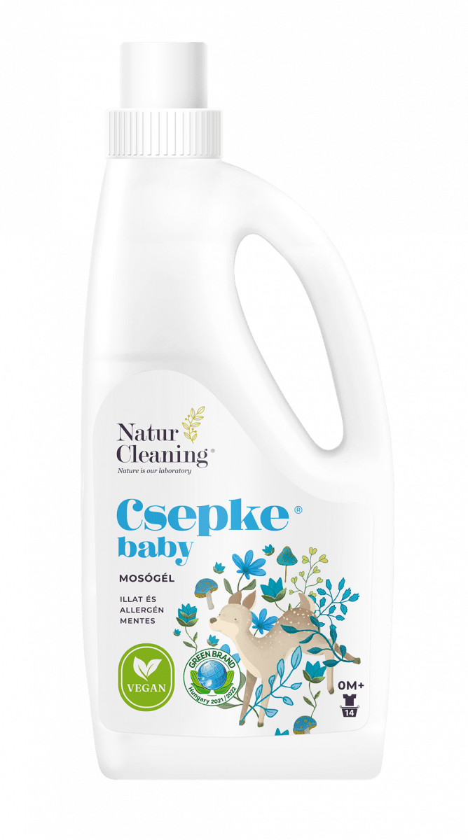 Csepke Baby allergénmentes mosógél 0m+ 1 liter