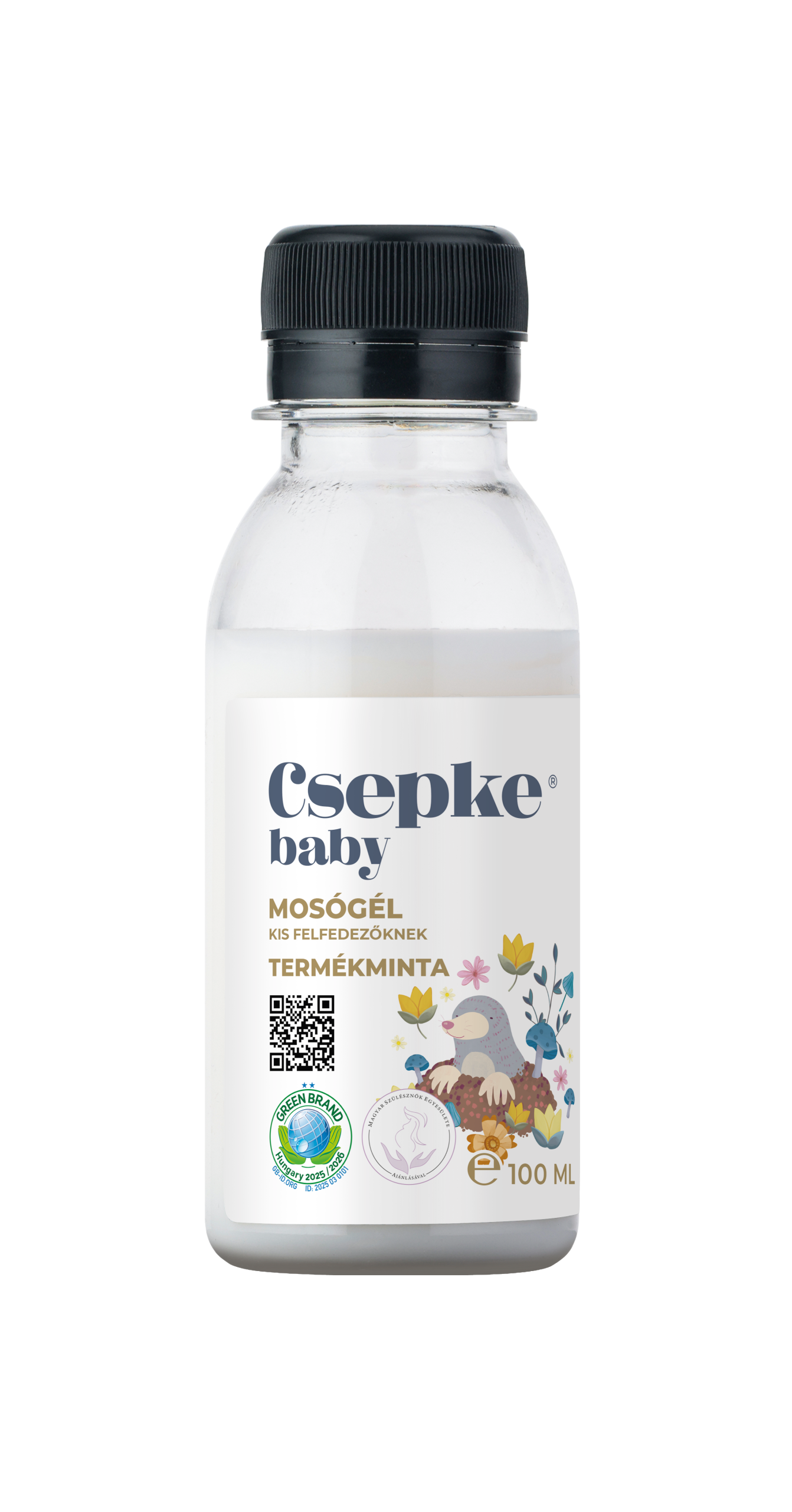 Csepke Baby Mosógél Termékminta Kis Felfedezőknek 3m+ 100 ml