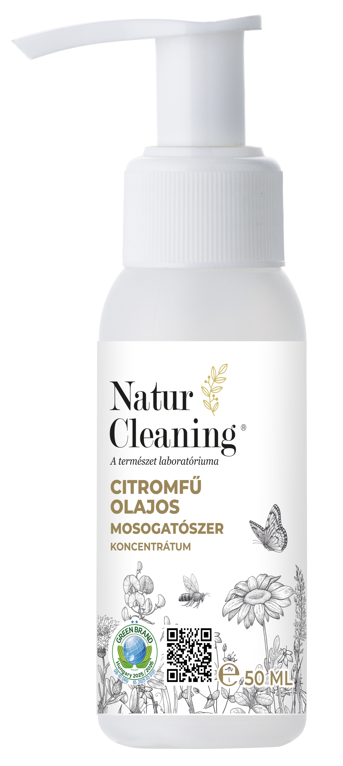 Naturcleaning Mosogatószer Citromfű olajos 50 ml