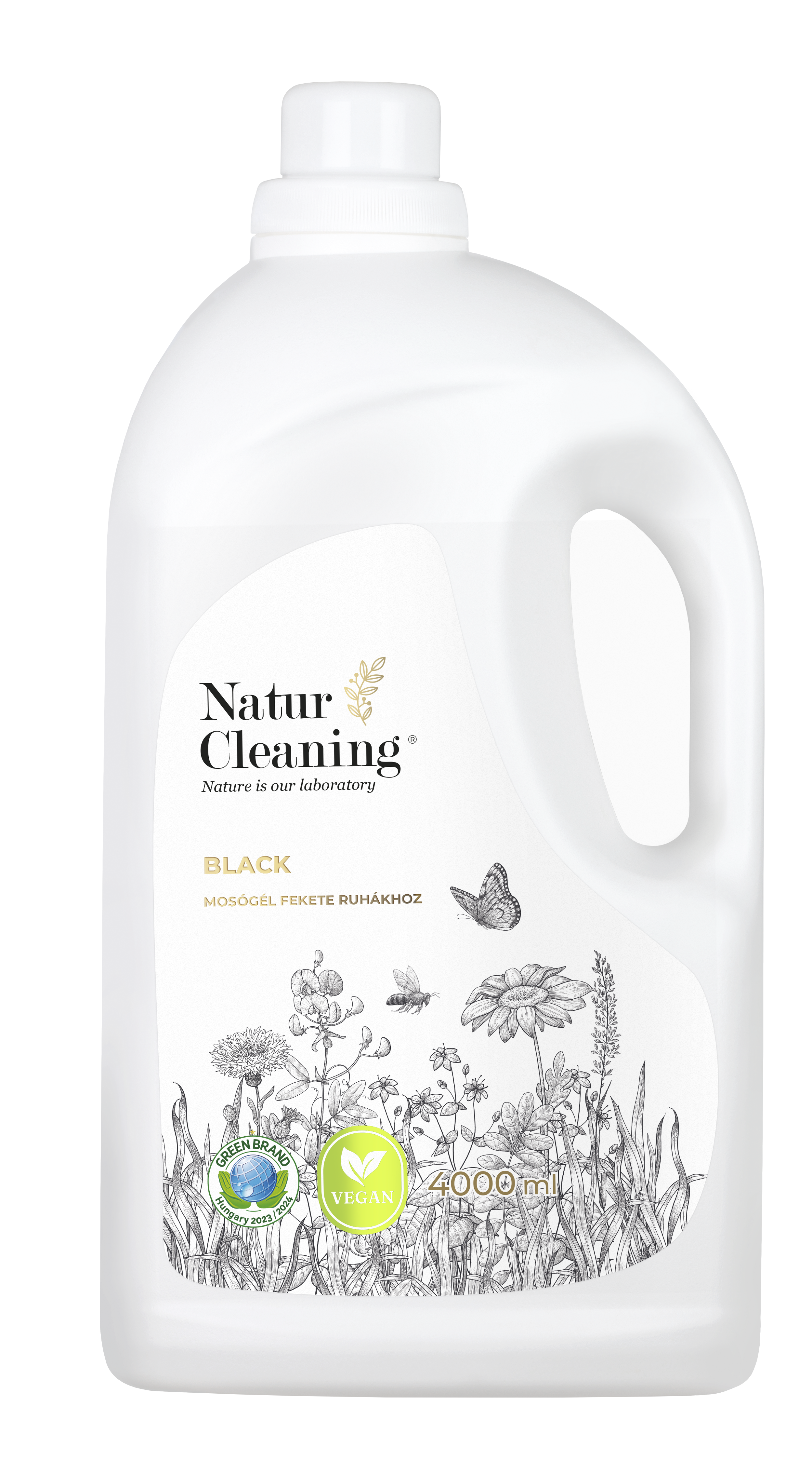 Naturcleaning Black hipoallergén mosógél 4 liter
