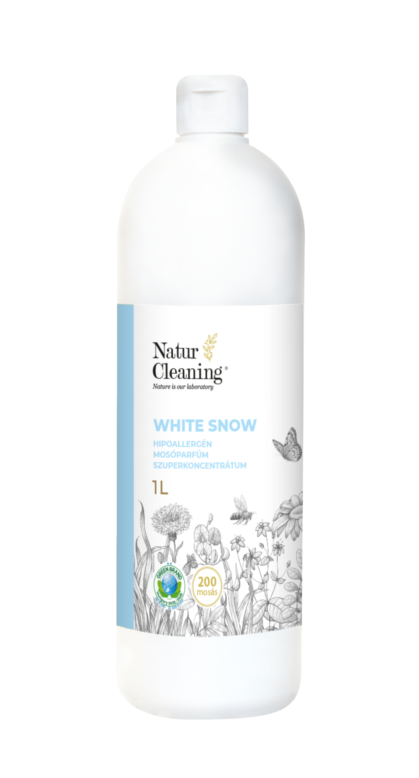 Naturcleaning White Snow Hipoallergén Mosóparfüm Szuperkoncentrátum 1 liter