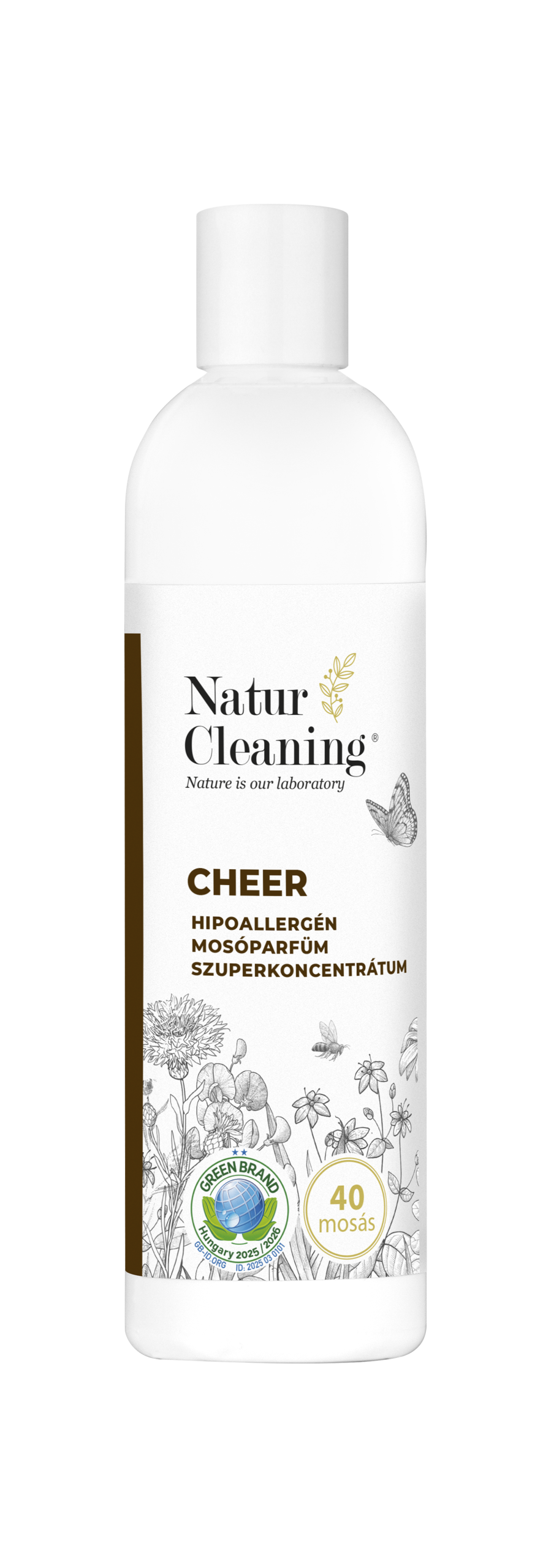 Naturcleaning Cheer Hipoallergén Mosóparfüm Szuperkoncentrátum 200 ml
