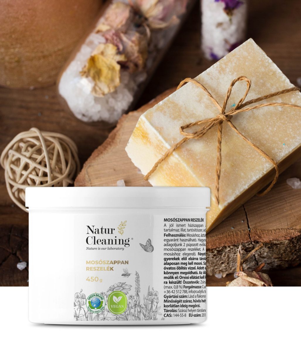 Illat,- és allergénmentes mosószappan reszelék 450 g – galéria