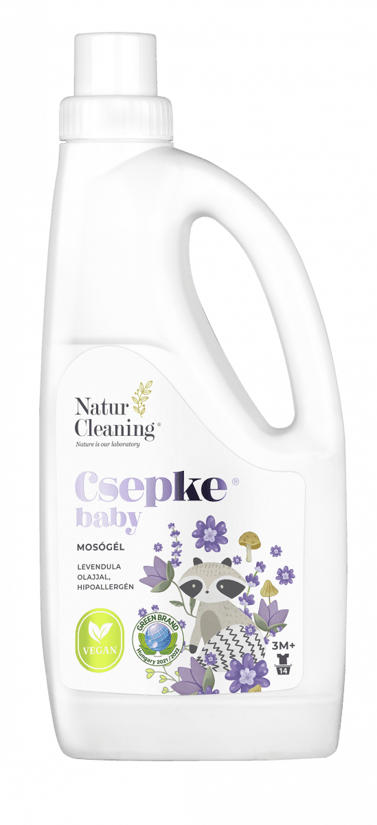 Csepke Baby mosógél levendula olajjal 3m+ 1 liter