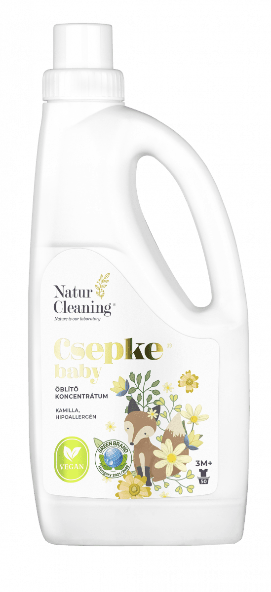 Csepke baby hipoallergén öblítő kamilla illattal 3m+ 1 liter
